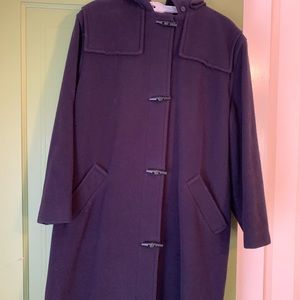 Classic L.L. Bean stadium toggle coat in navy